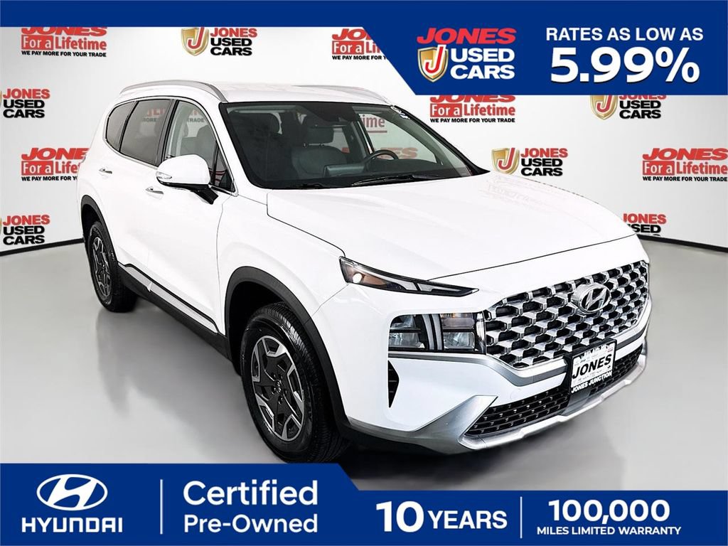 Certified 2022 Hyundai Santa Fe Blue AWD/4WD image 1