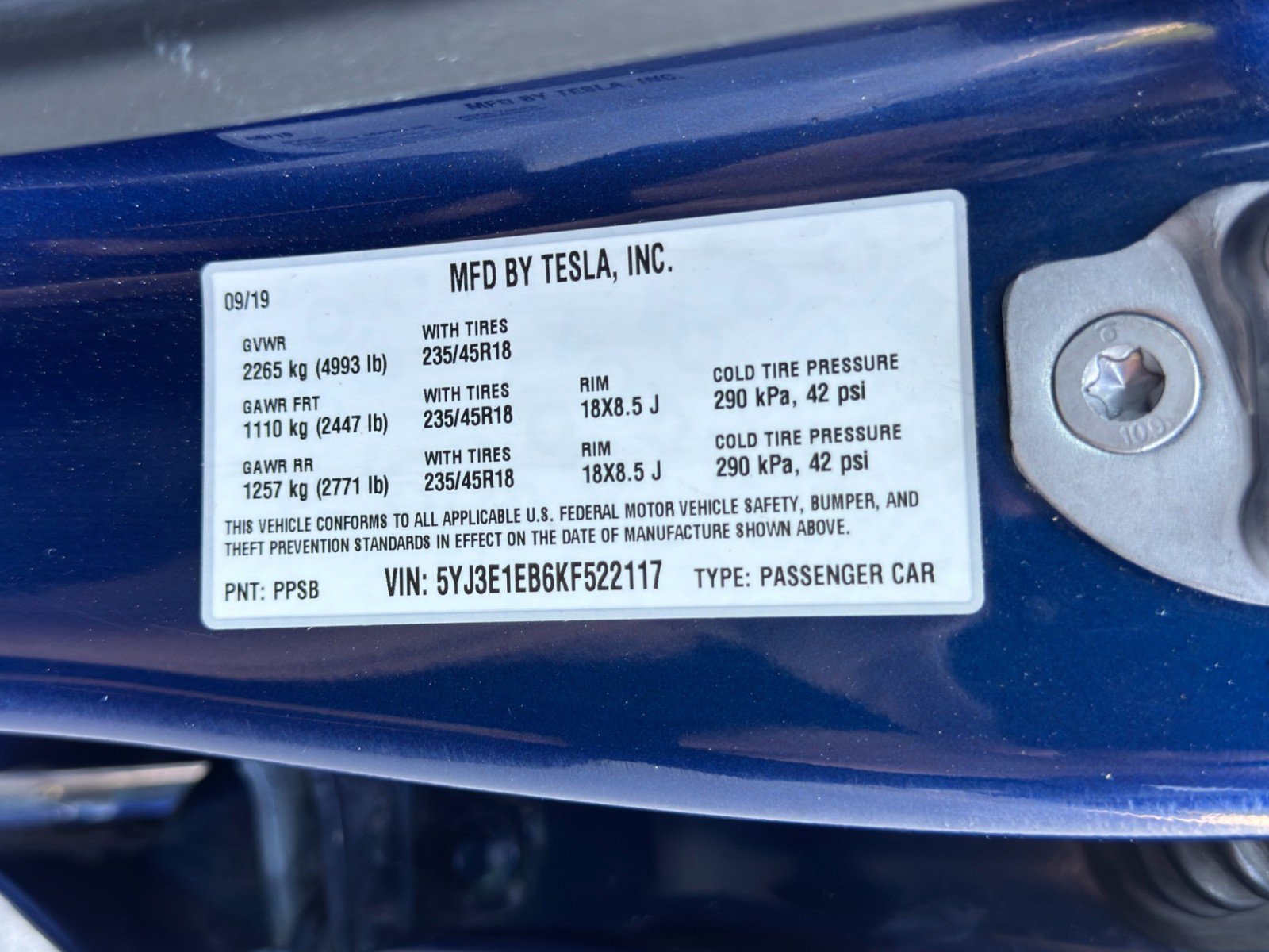 Used 2019 Tesla Model 3 Long Range image 43