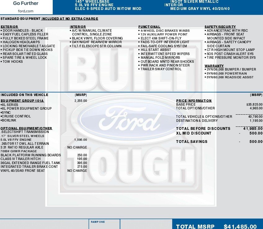 Used 2015 Ford F150 XL w/ Equipment Group 101A Mid image 2