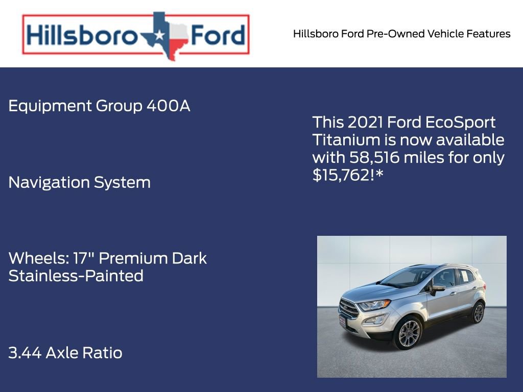 Used 2021 Ford EcoSport Titanium FWD image 3