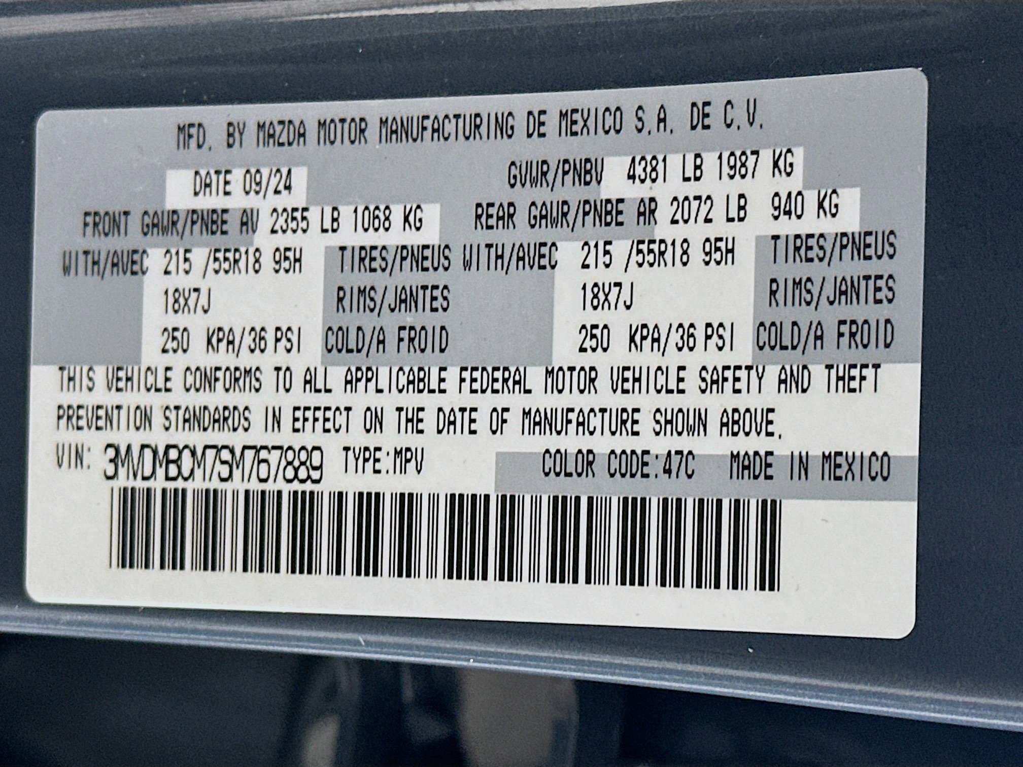 Used 2025 MAZDA CX-30 AWD 2.5 S w/ Preferred Package image 12