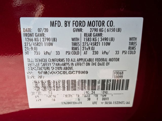 Used 2020 Ford Explorer ST w/ ST Street Pack AWD/4WD image 20