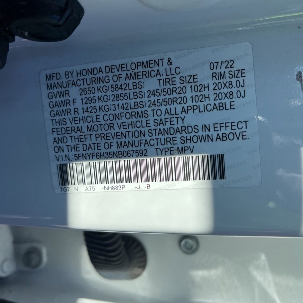 Used 2022 Honda Pilot Sport image 35