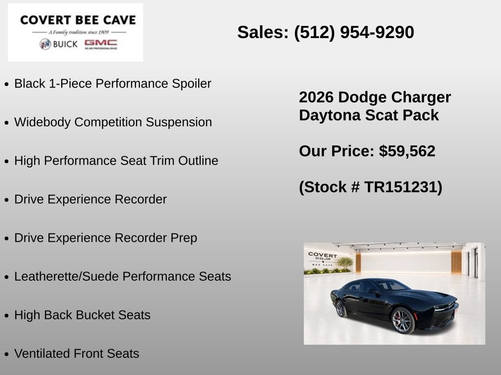 New 2026 Dodge Charger Daytona Scat Pack w/ Track Package AWD/4WD image 22
