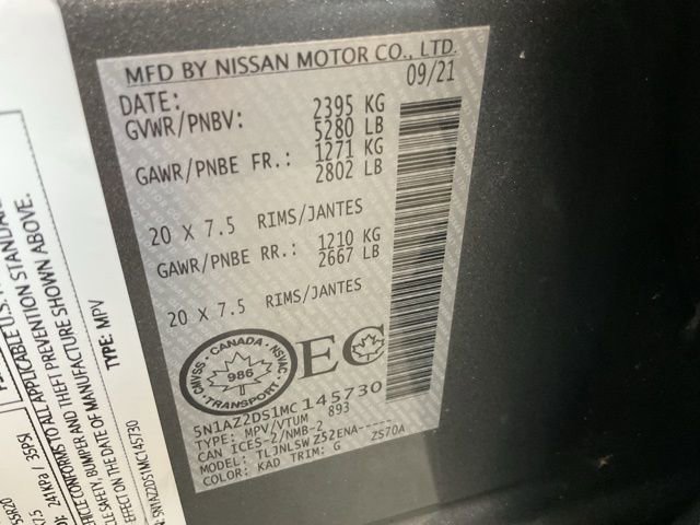 Used 2021 Nissan Murano Platinum image 23