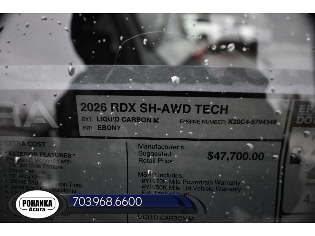 New 2026 Acura RDX w/ Technology Package AWD/4WD image 40