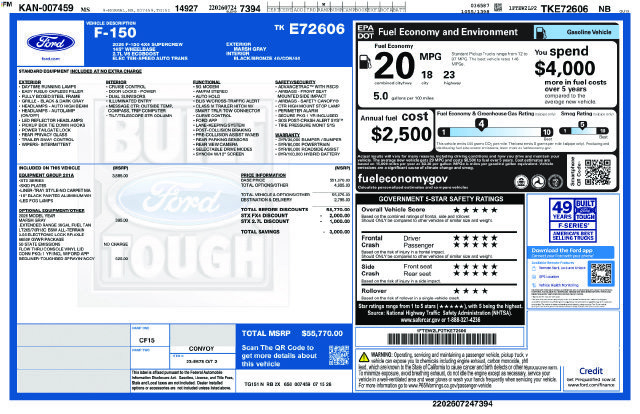 New 2026 Ford F150 STX w/ Equipment Group 201A FX4 AWD/4WD image 19