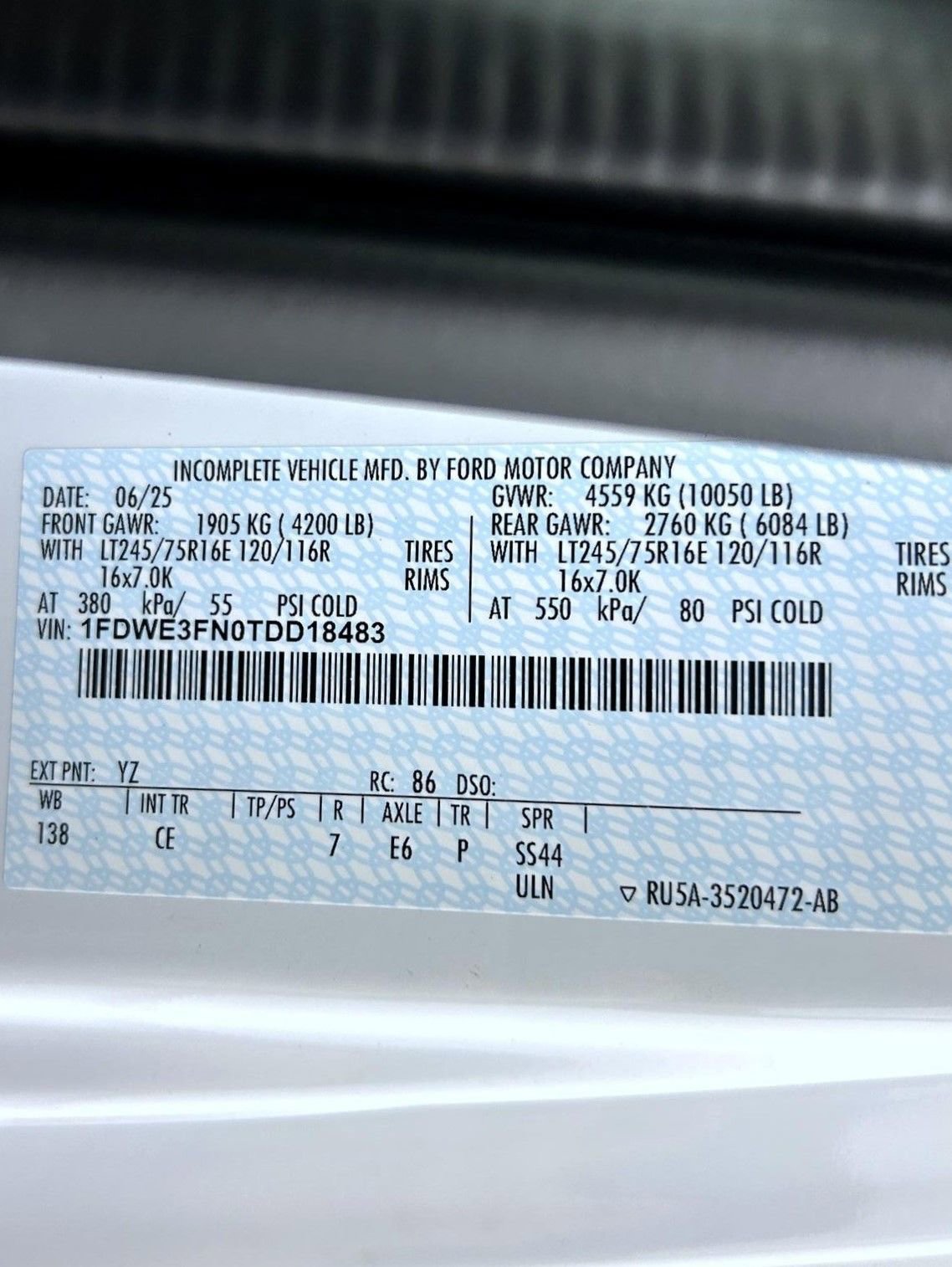 New 2026 Ford E-350 and Econoline 350 Super Duty w/ Power Equipment Group image 21