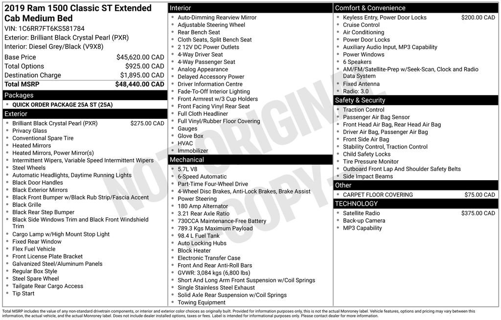 Used 2019 RAM 1500 ST AWD/4WD image 40