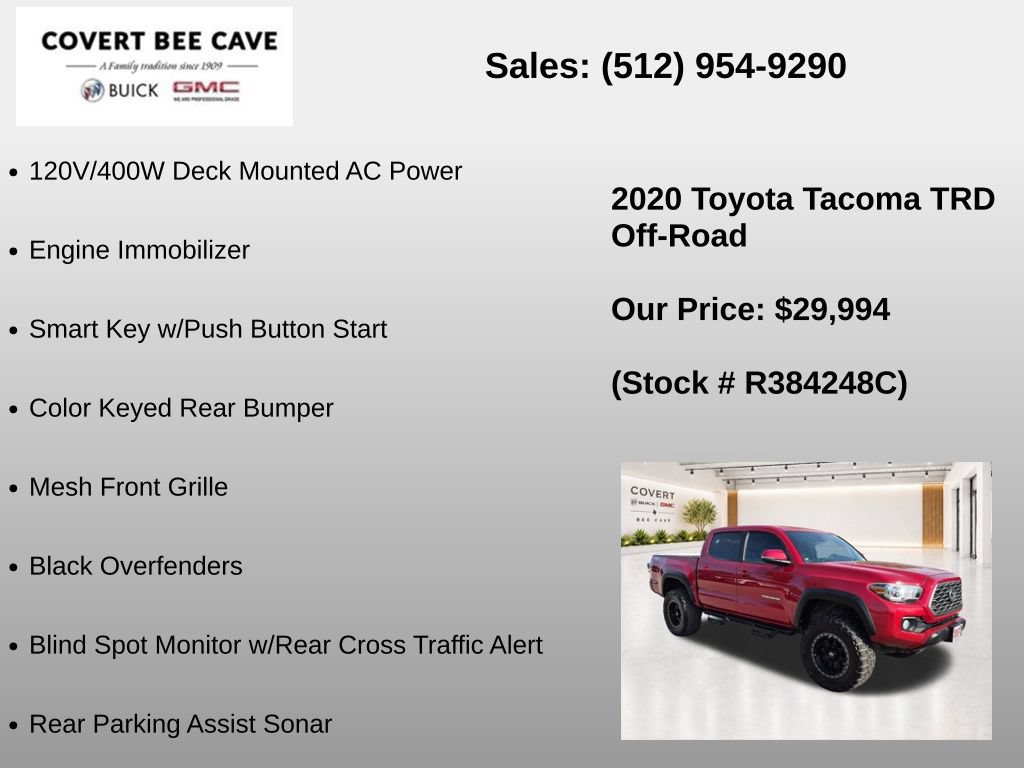 Used 2020 Toyota Tacoma TRD Off-Road w/ Technology Package AWD/4WD image 13