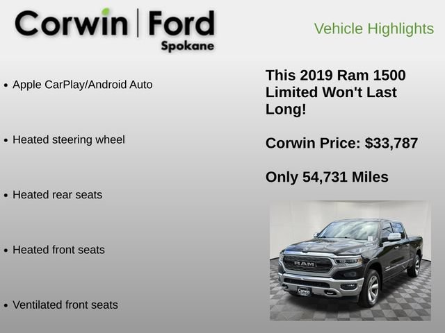 Used 2019 RAM 1500 Limited AWD/4WD image 12