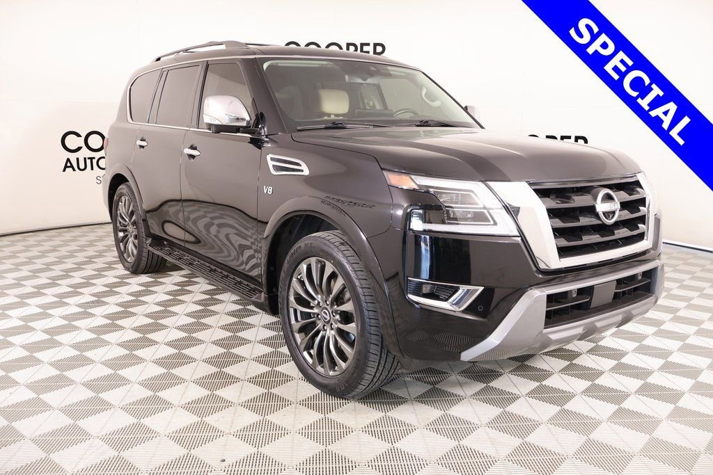 Used 2022 Nissan Armada Platinum w/ Captain's Chairs Package image 1