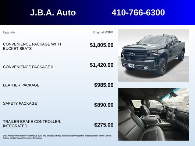 Certified 2020 Chevrolet Silverado 1500 LT Trail Boss AWD/4WD image 5