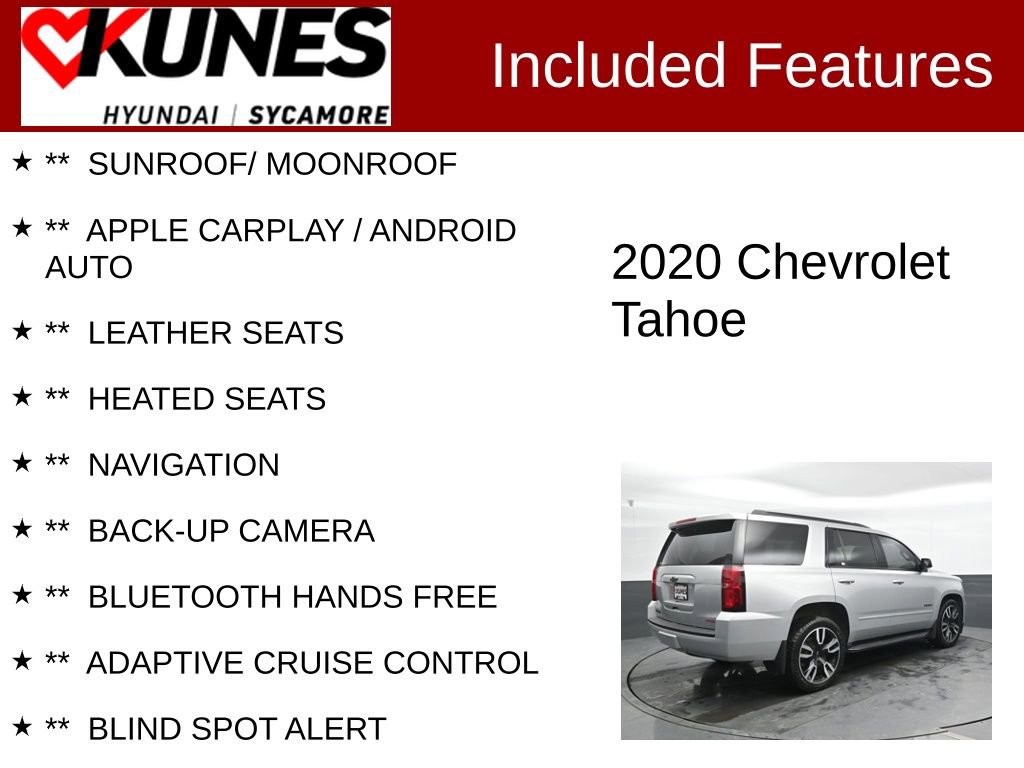 Used 2020 Chevrolet Tahoe Premier w/ 6.2L Performance Package image 2