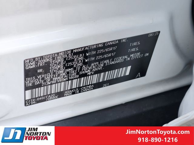Used 2025 Toyota RAV4 XLE w/ Convenience Package FWD image 34