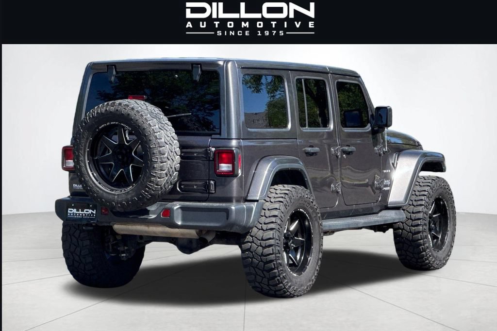 Used 2021 Jeep Wrangler Unlimited Sahara w/ Uconnect 4C Nav & Sound Group AWD/4WD image 4