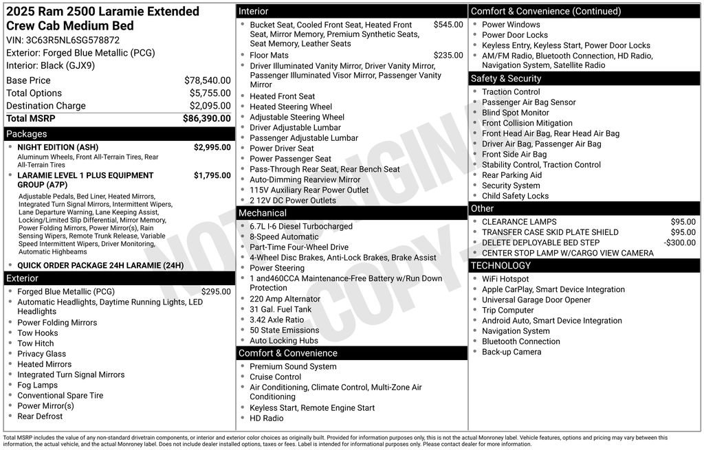Used 2025 RAM 2500 Laramie w/ Night Edition image 5
