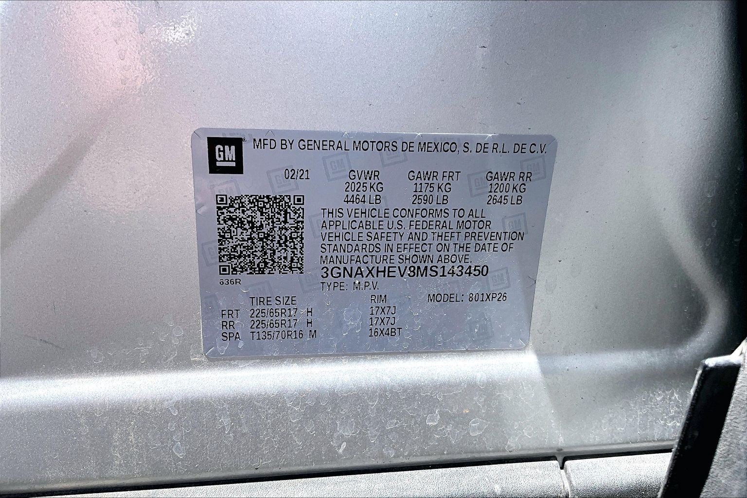 Used 2021 Chevrolet Equinox LS w/ LS Convenience Package FWD image 3