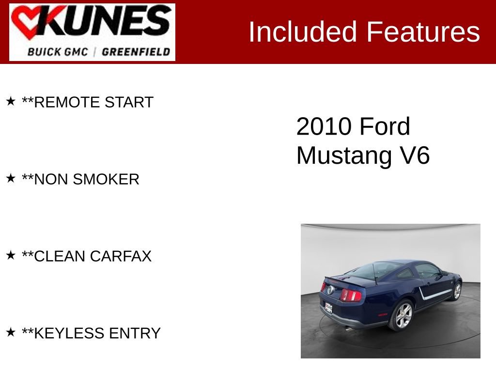 Used 2010 Ford Mustang Coupe RWD image 2