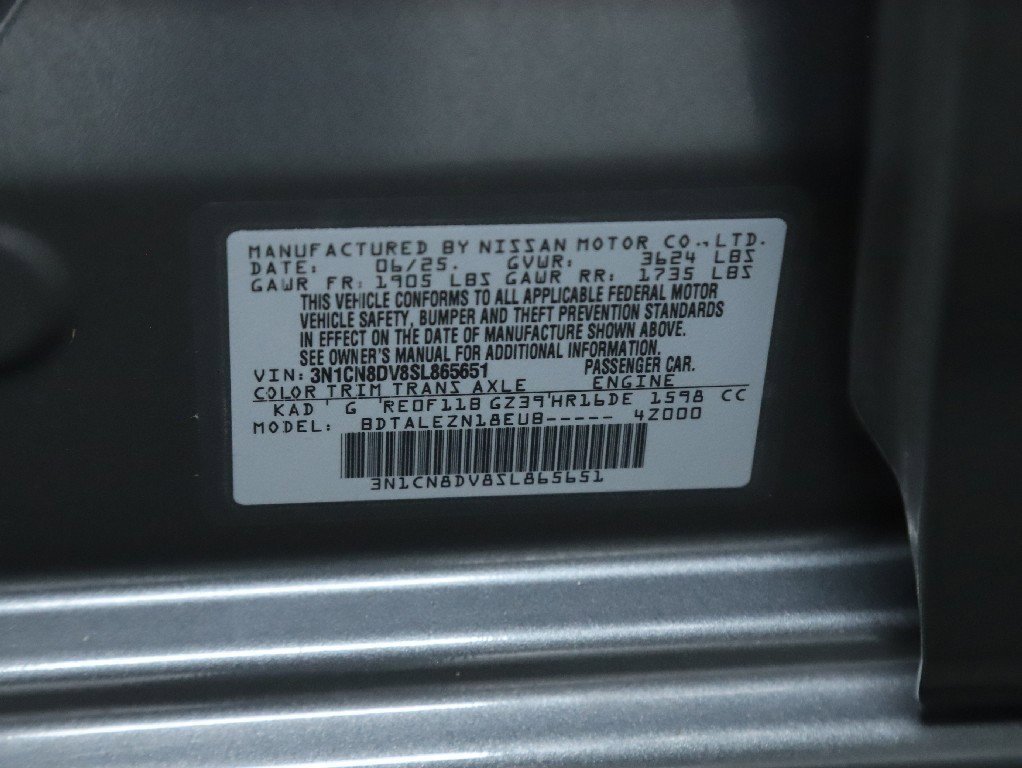 Certified 2025 Nissan Versa S w/ Trunk Package image 20