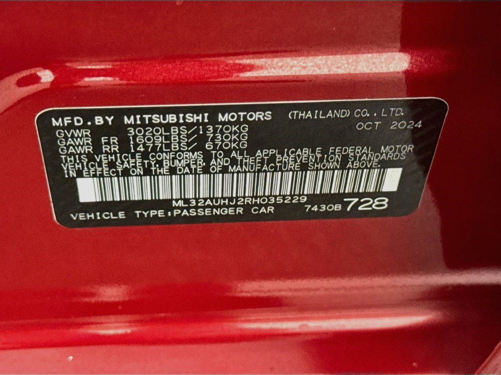 Used 2024 Mitsubishi Mirage LE FWD image 38
