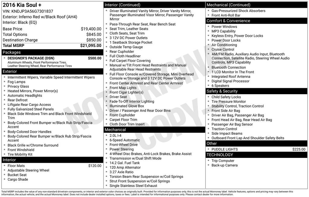 Used 2016 Kia Soul + w/ Designer's Package image 3