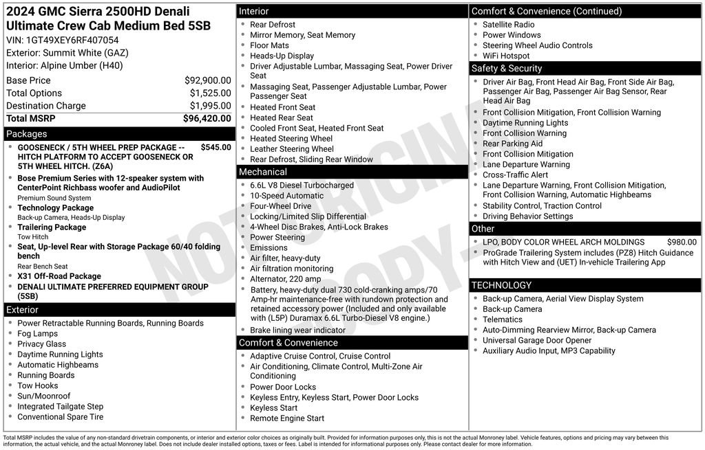 Used 2024 GMC Sierra 2500 Denali Ultimate AWD/4WD image 27