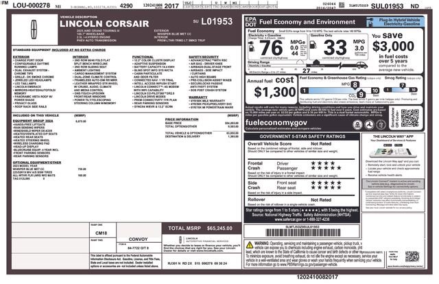 Used 2025 Lincoln Corsair Grand Touring w/ Equipment Group 302A AWD/4WD image 21