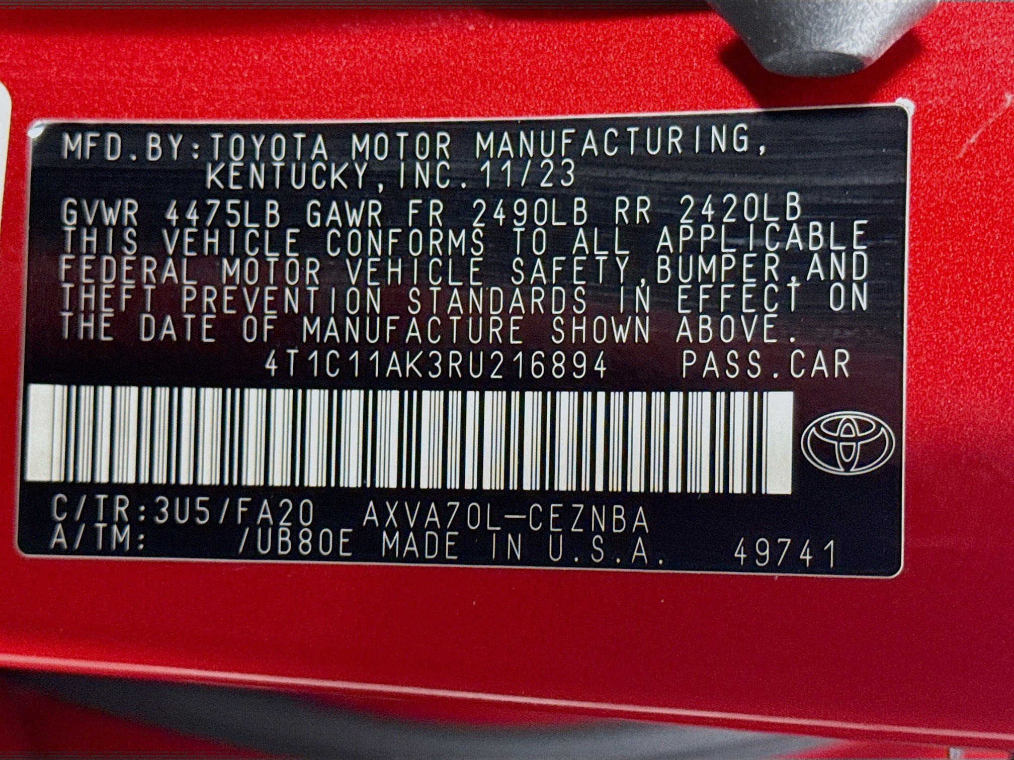 Used 2024 Toyota Camry LE image 39