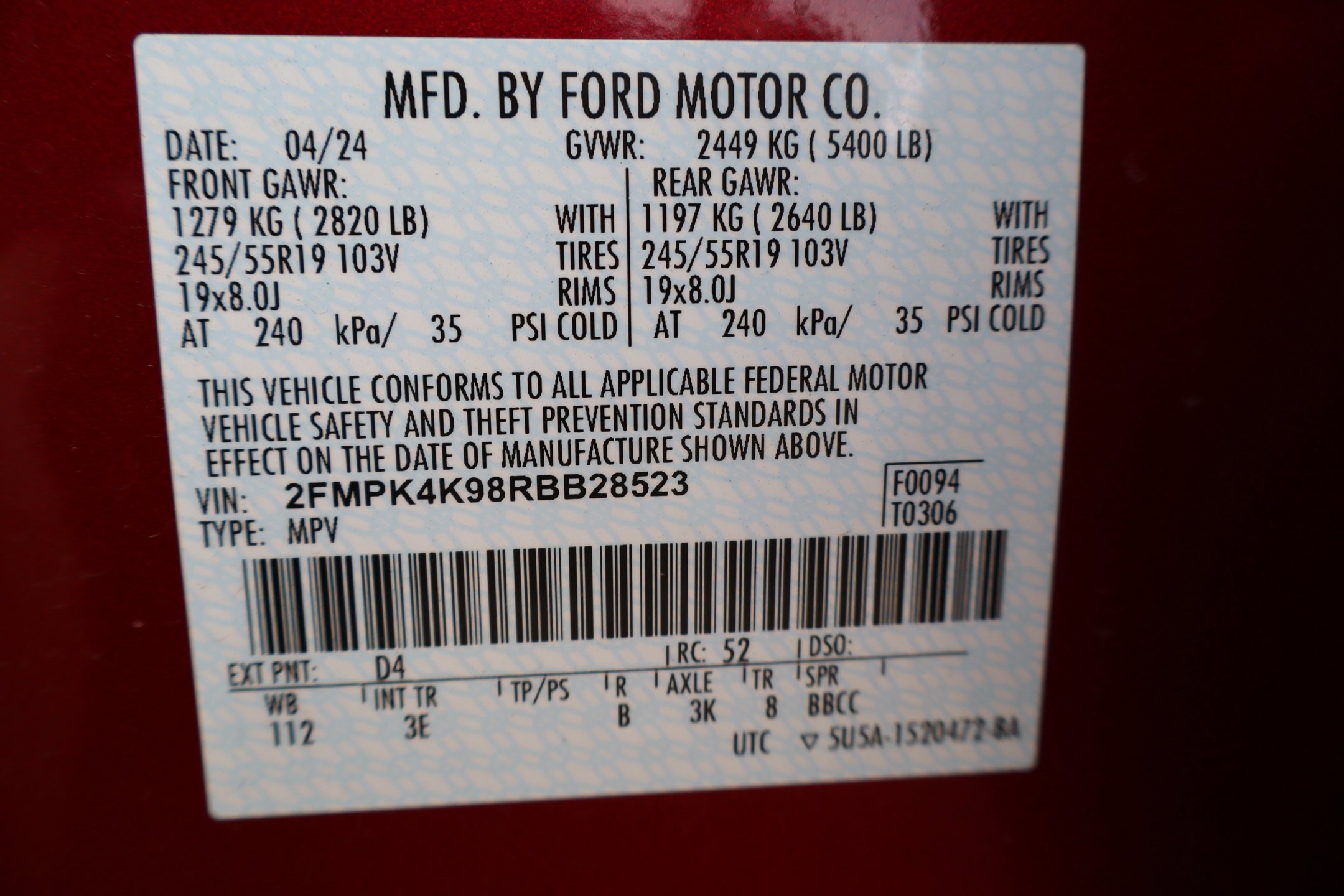 Used 2024 Ford Edge Titanium AWD/4WD image 32