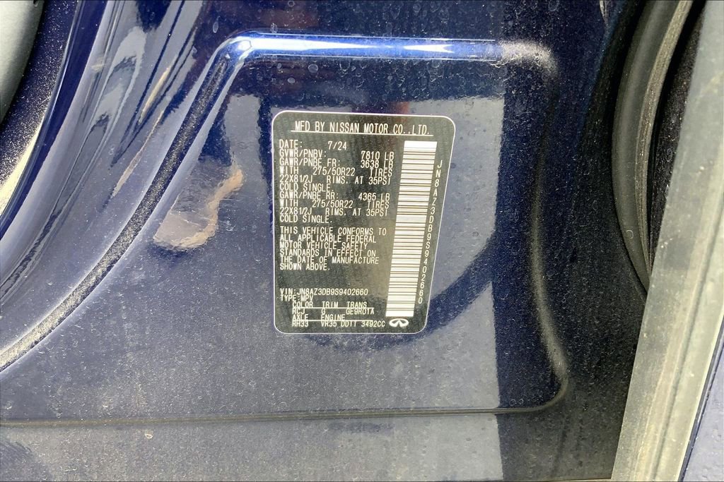 Used 2025 INFINITI QX80 Sensory image 14