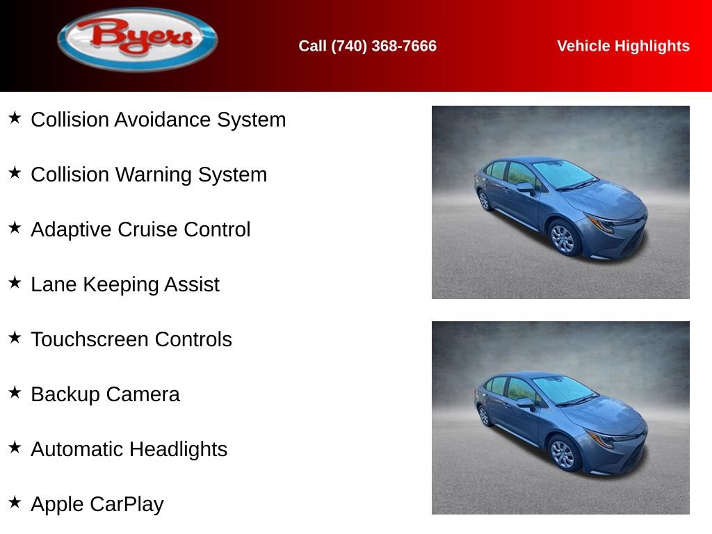 Used 2022 Toyota Corolla LE w/ Carpet Mat Package (TMS) FWD image 10