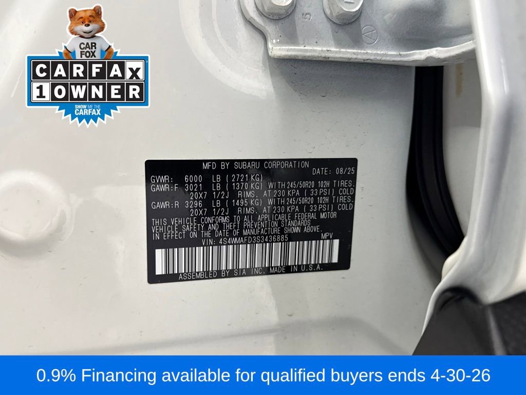 Certified 2025 Subaru Ascent Onyx Edition image 27