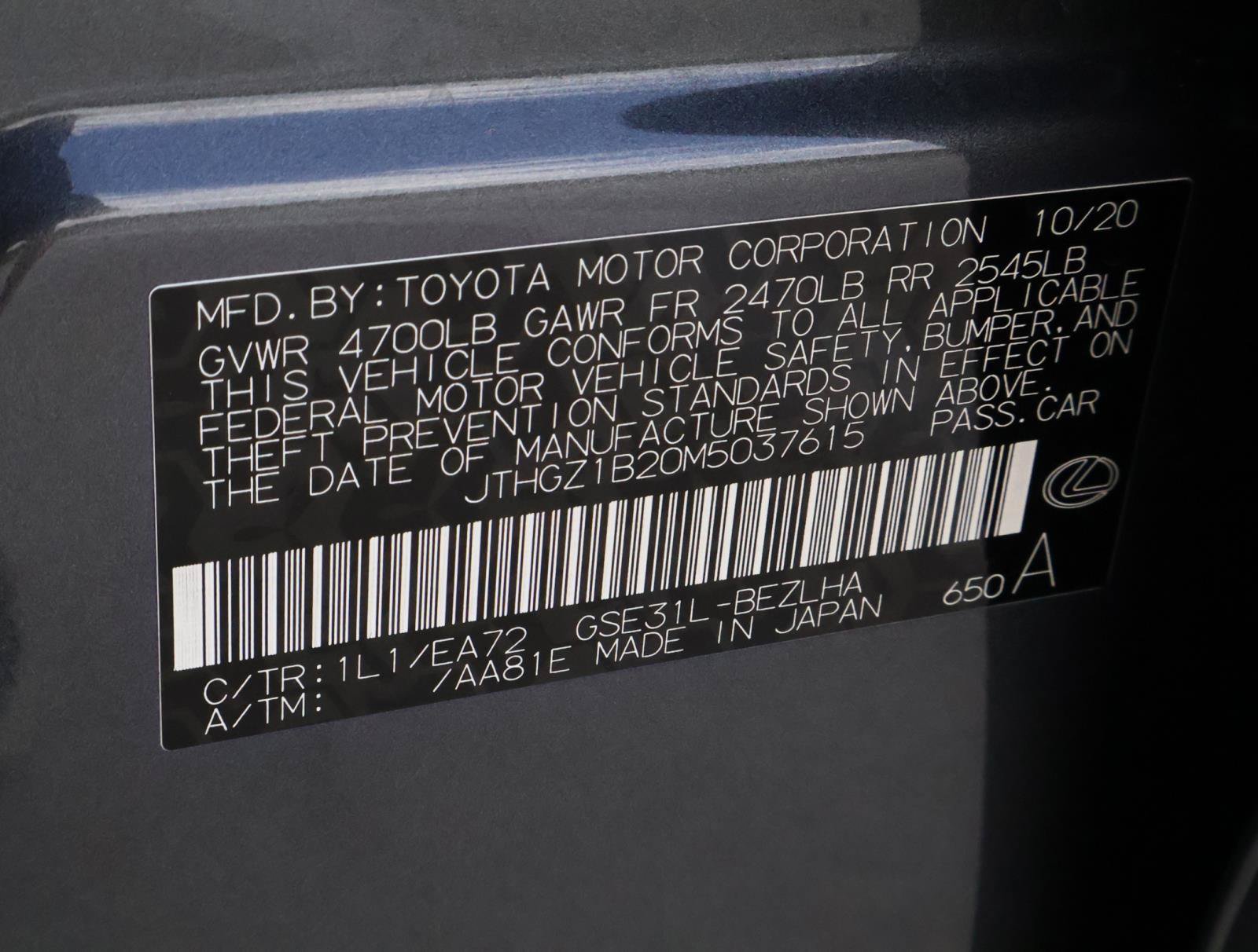 Used 2021 Lexus IS 350 F Sport w/ Accessory Package RWD image 21