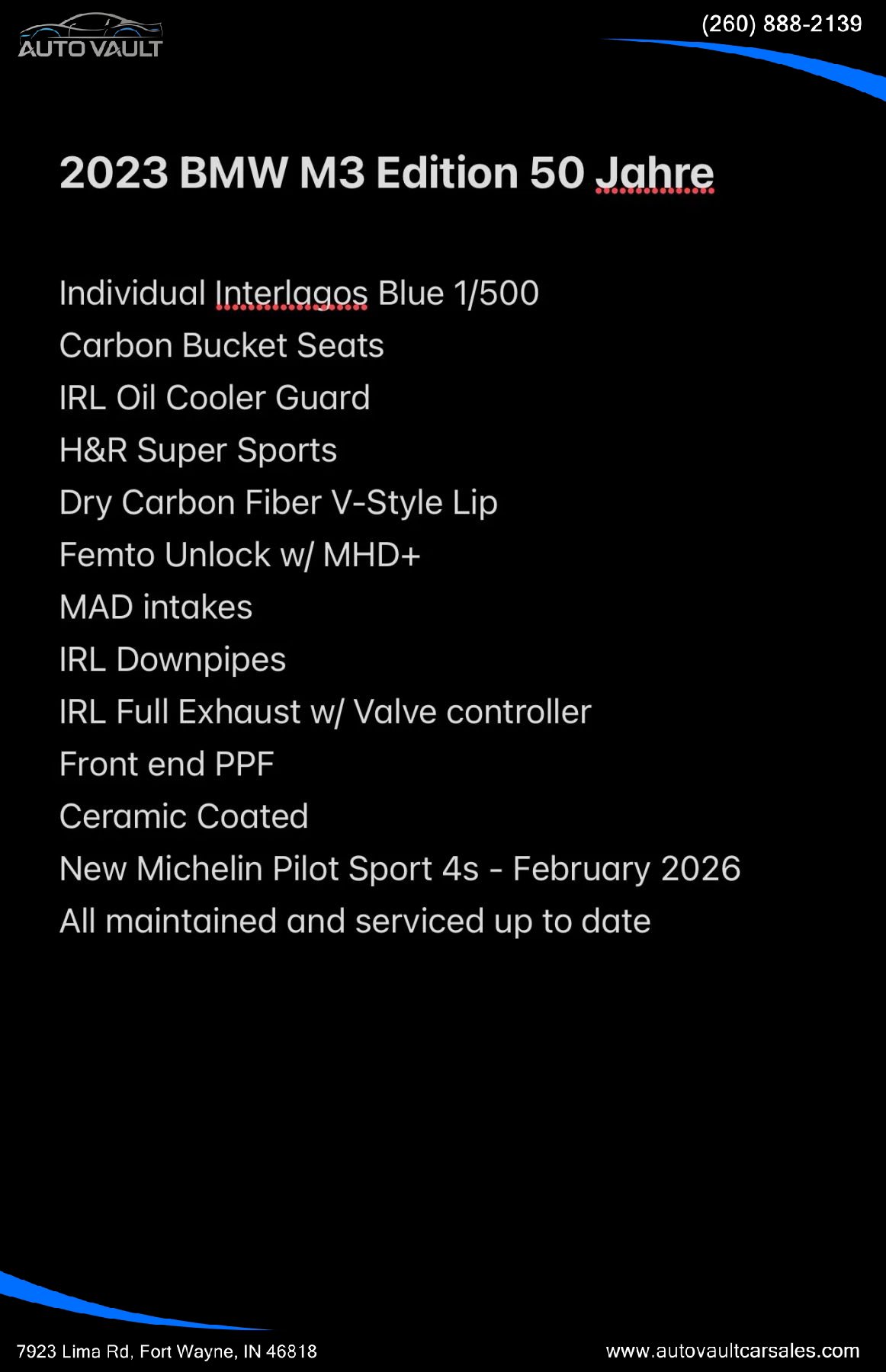 Used 2023 BMW M3 Competition w/ Executive Package image 16