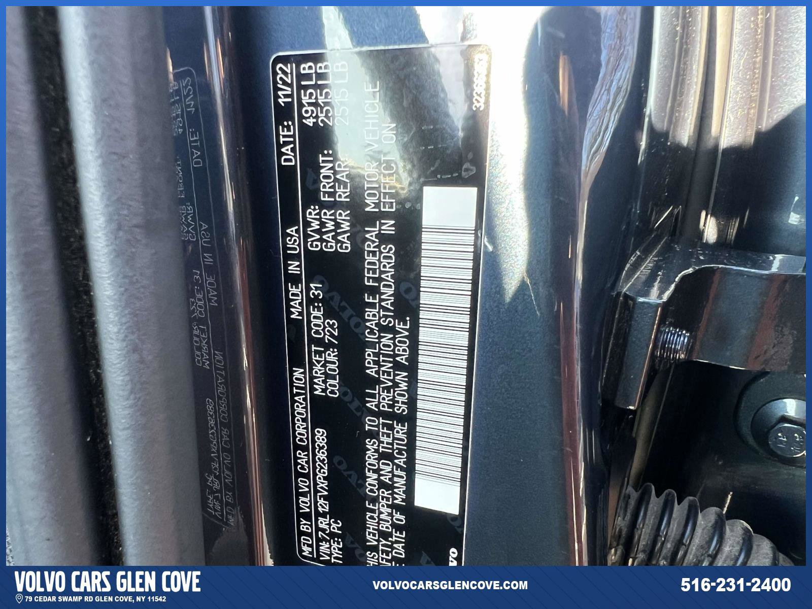 Certified 2023 Volvo S60 B5 Core w/ Climate Package image 17