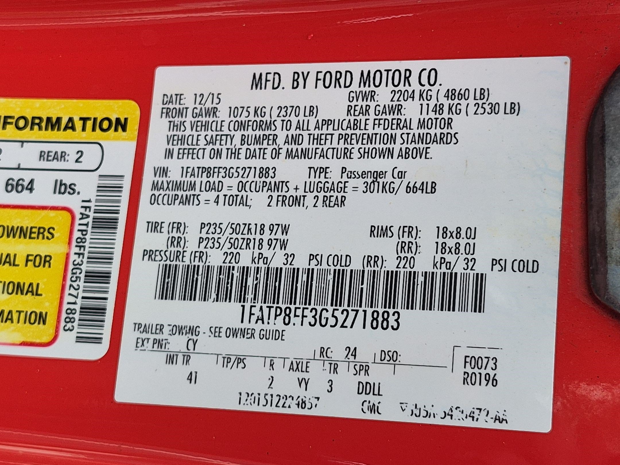 Used 2016 Ford Mustang GT Premium RWD image 34