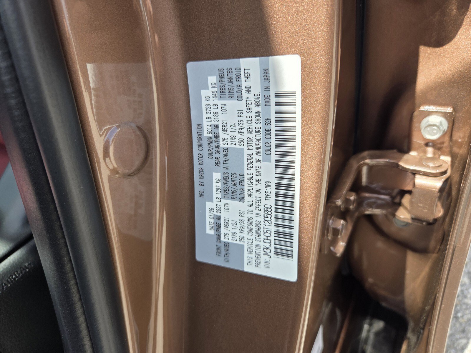 New 2026 MAZDA CX-70 3.3 Turbo S w/ Premium Package AWD/4WD image 18