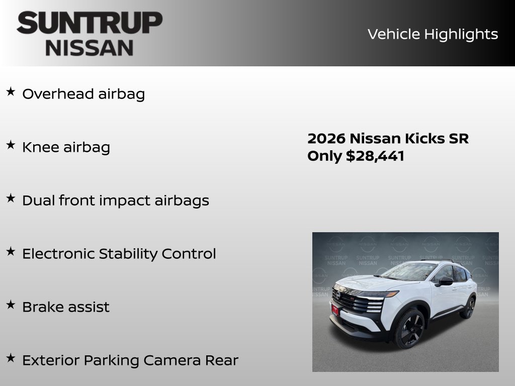 Certified 2026 Nissan Kicks SR w/ Cold Weather Package AWD/4WD image 30