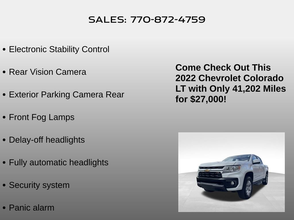 Used 2022 Chevrolet Colorado LT w/ LT Convenience Package image 26