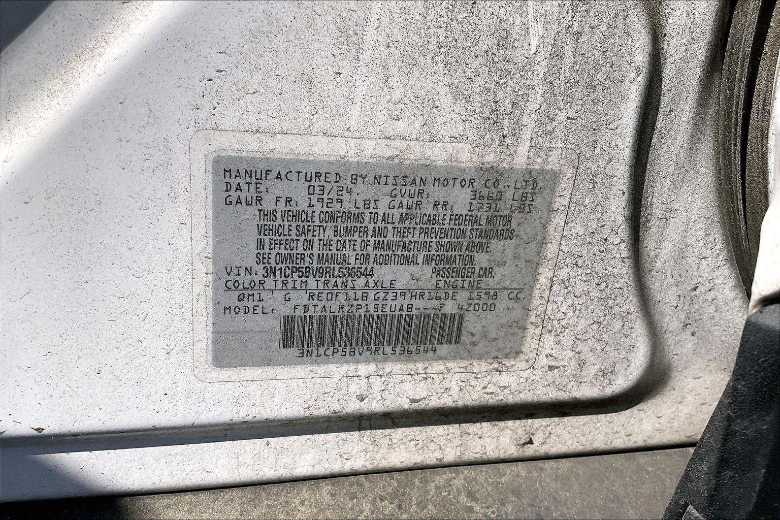 Certified 2024 Nissan Kicks S image 3