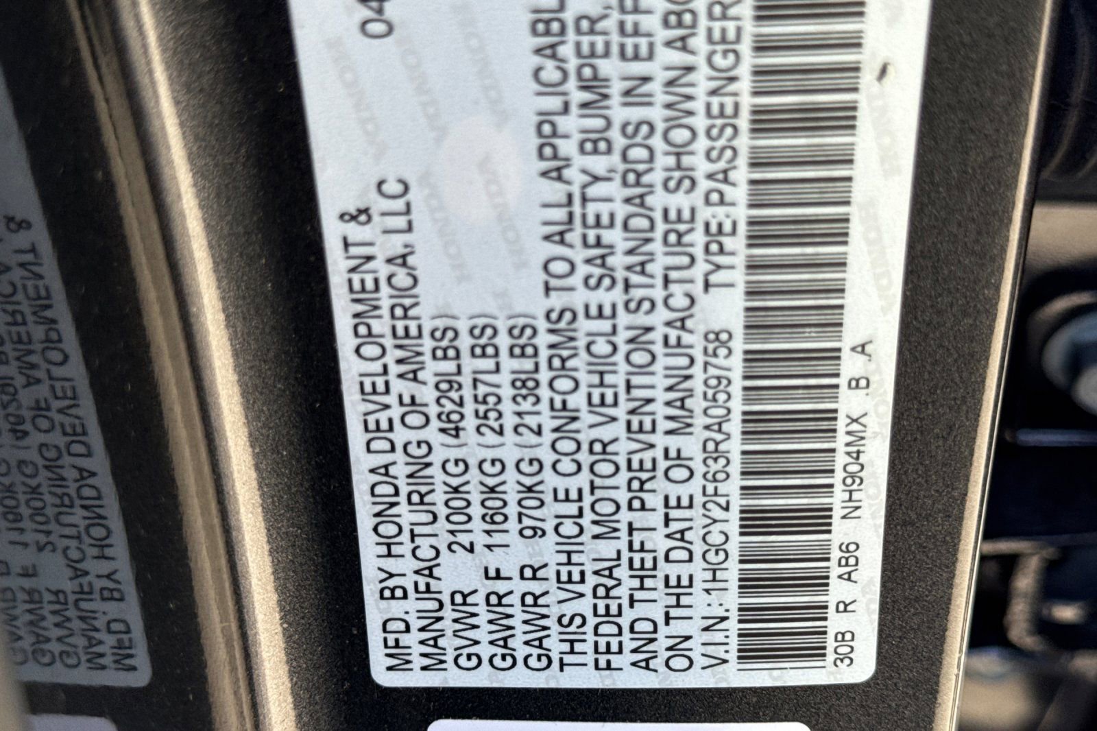 Certified 2024 Honda Accord EX-L image 34