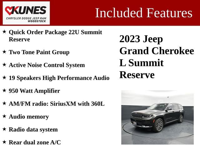 Used 2023 Jeep Grand Cherokee L Summit AWD/4WD image 3
