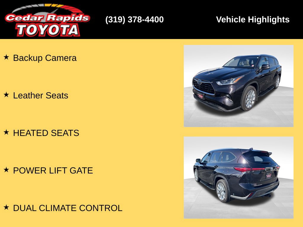Certified 2021 Toyota Highlander Limited AWD/4WD image 14
