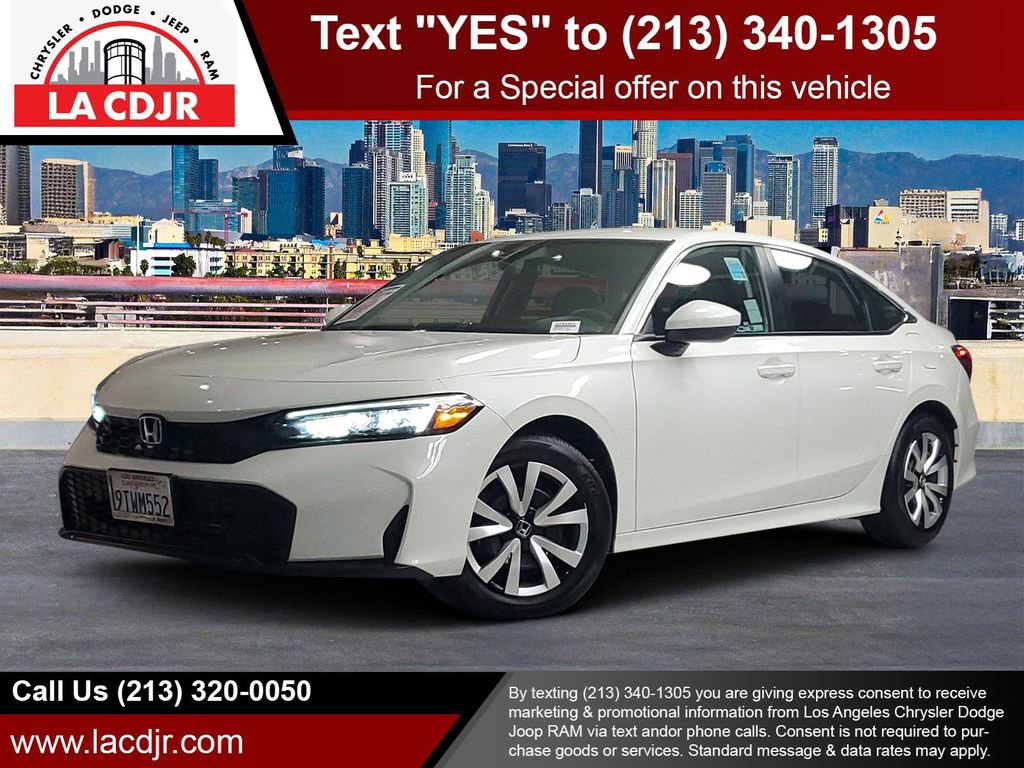 Used 2025 Honda Civic LX image 1