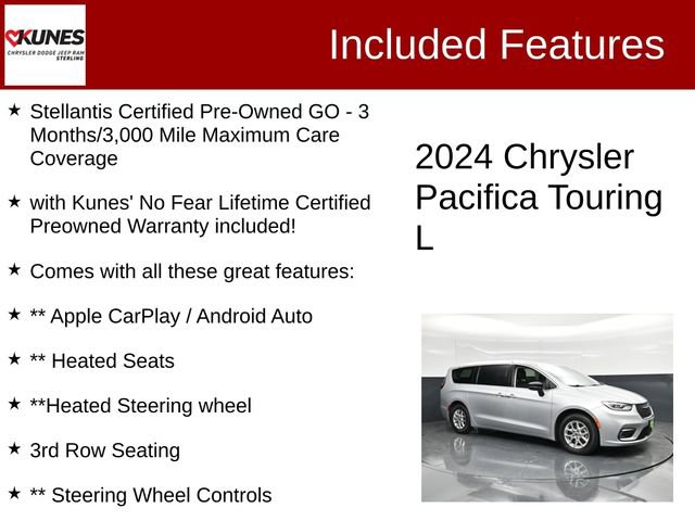 Certified 2024 Chrysler Pacifica Touring-L FWD image 2