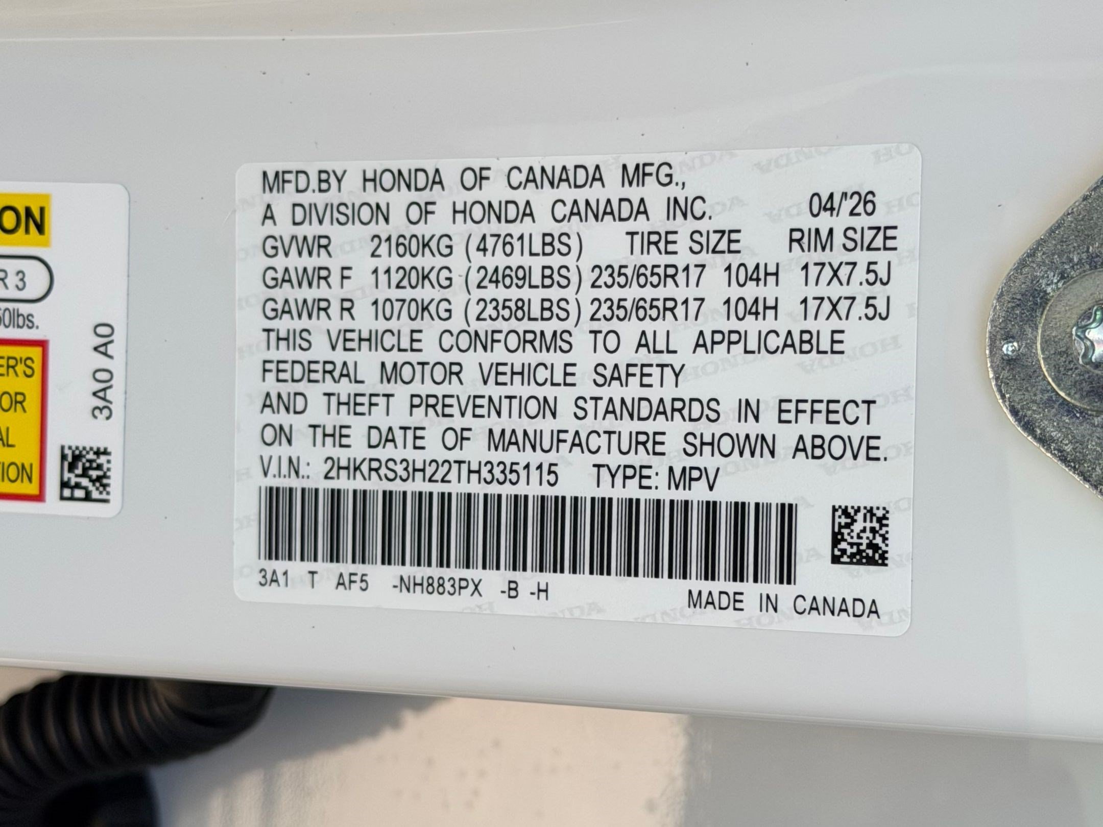 Certified 2026 Honda CR-V LX image 24