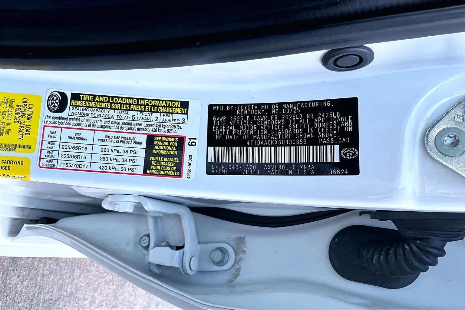 Used 2025 Toyota Camry LE FWD image 34