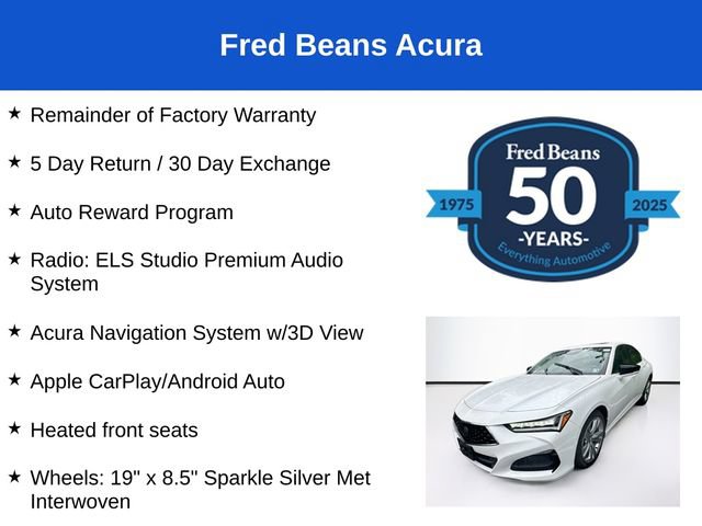 Used 2023 Acura TLX w/ Technology Package FWD image 3