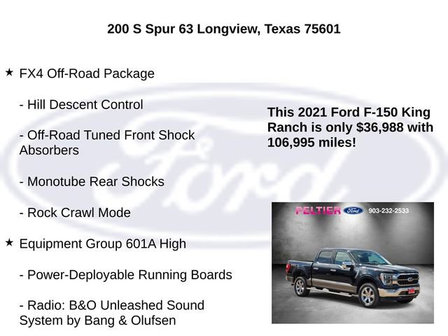 Used 2021 Ford F150 King Ranch w/ Equipment Group 601A High image 10